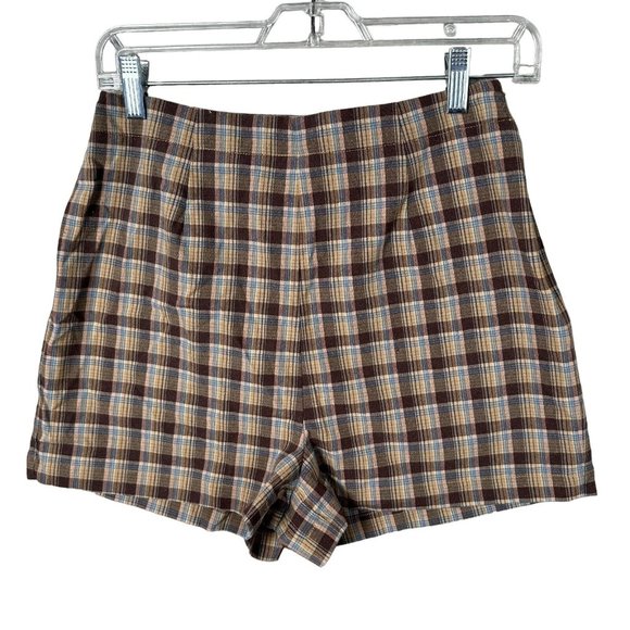 Vintage 90s Limited America Womens Shorts Size 8 Plaid Schoolgirl Academia Mini - Picture 1 of 13